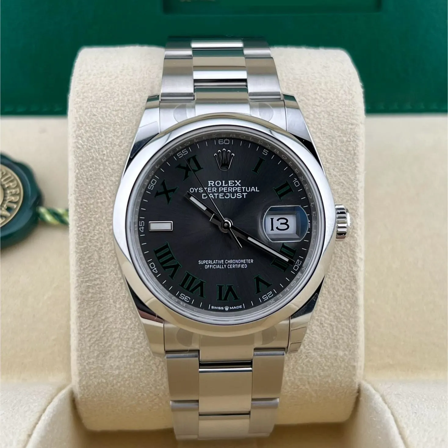 2023 Rolex Datejust 36 "Wimbledon" / Smooth / Oyster