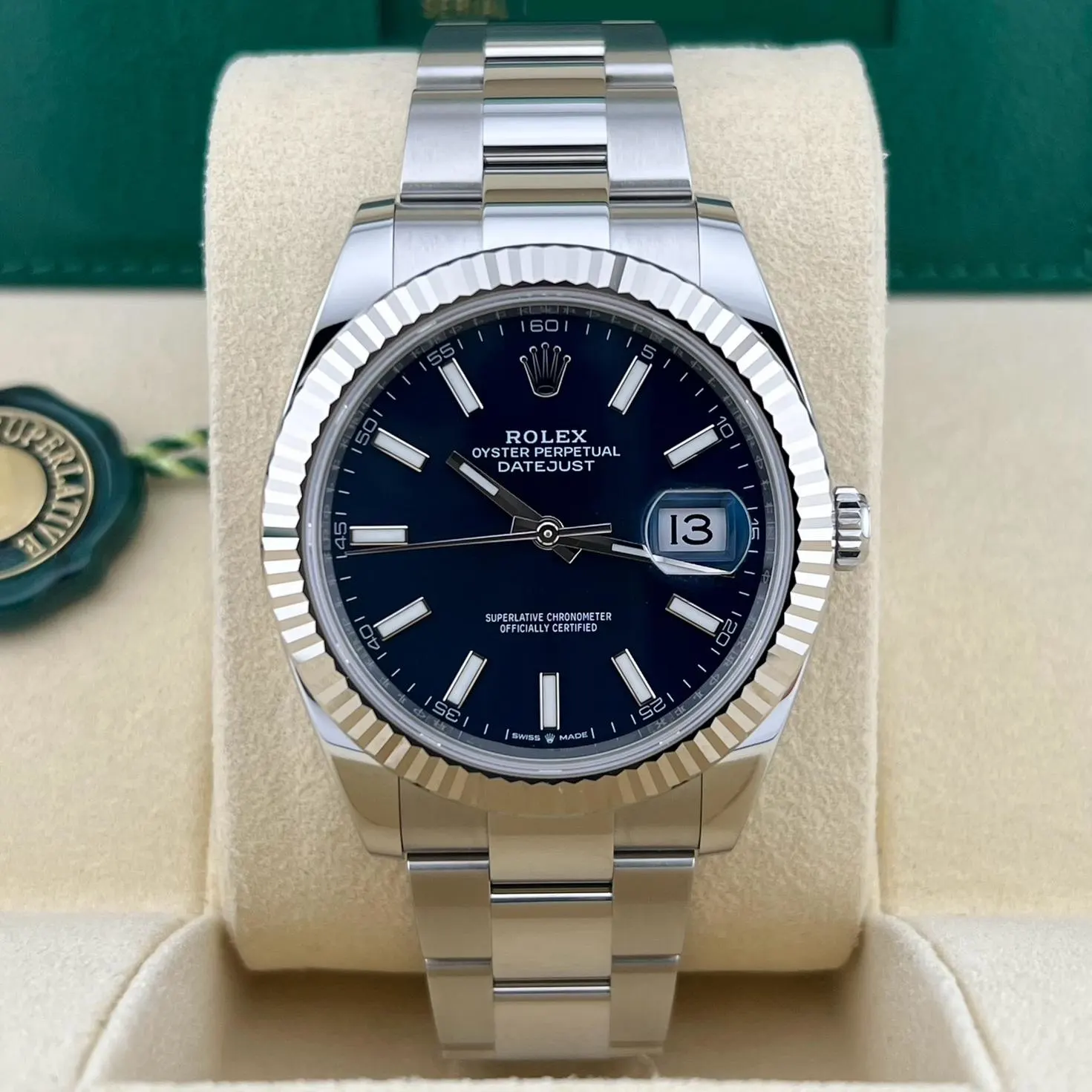 2024 Rolex Datejust 41 Fluted / Blue / Oyster