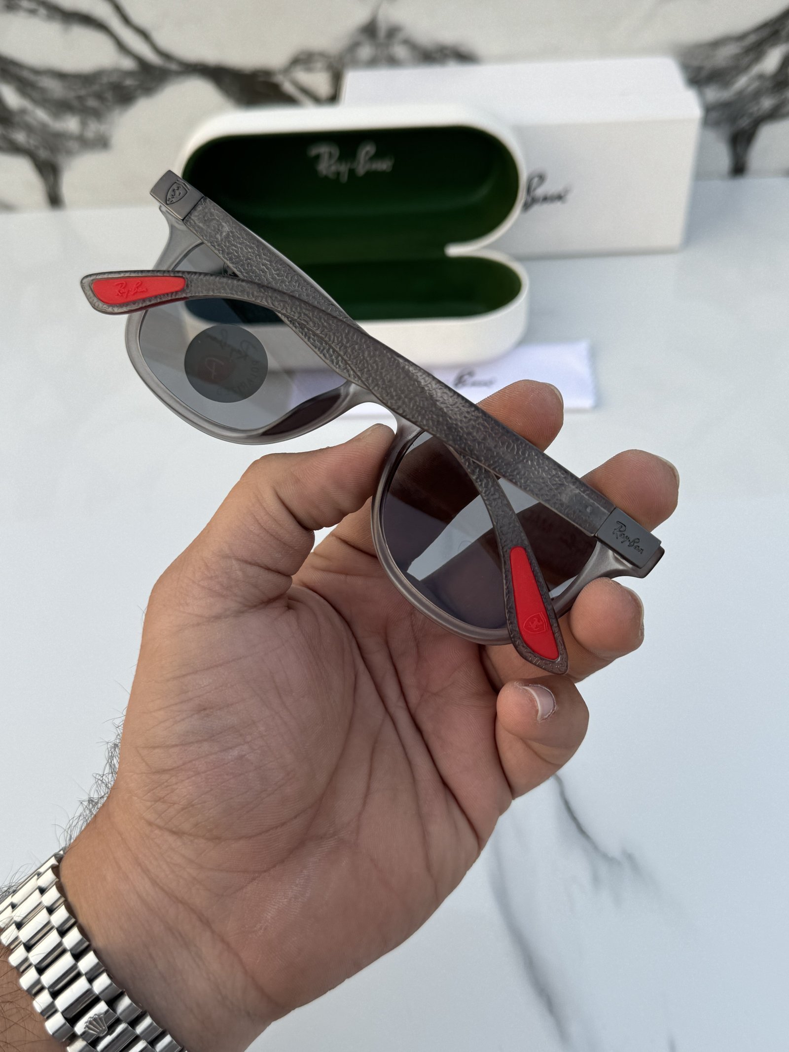 Branded RB Sunglasses 4195 grey day night (With Original Kit)