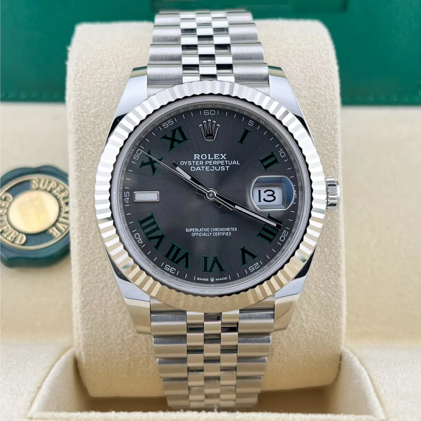 2024 Rolex Datejust 41 "Wimbledon" / Fluted / Jubilee