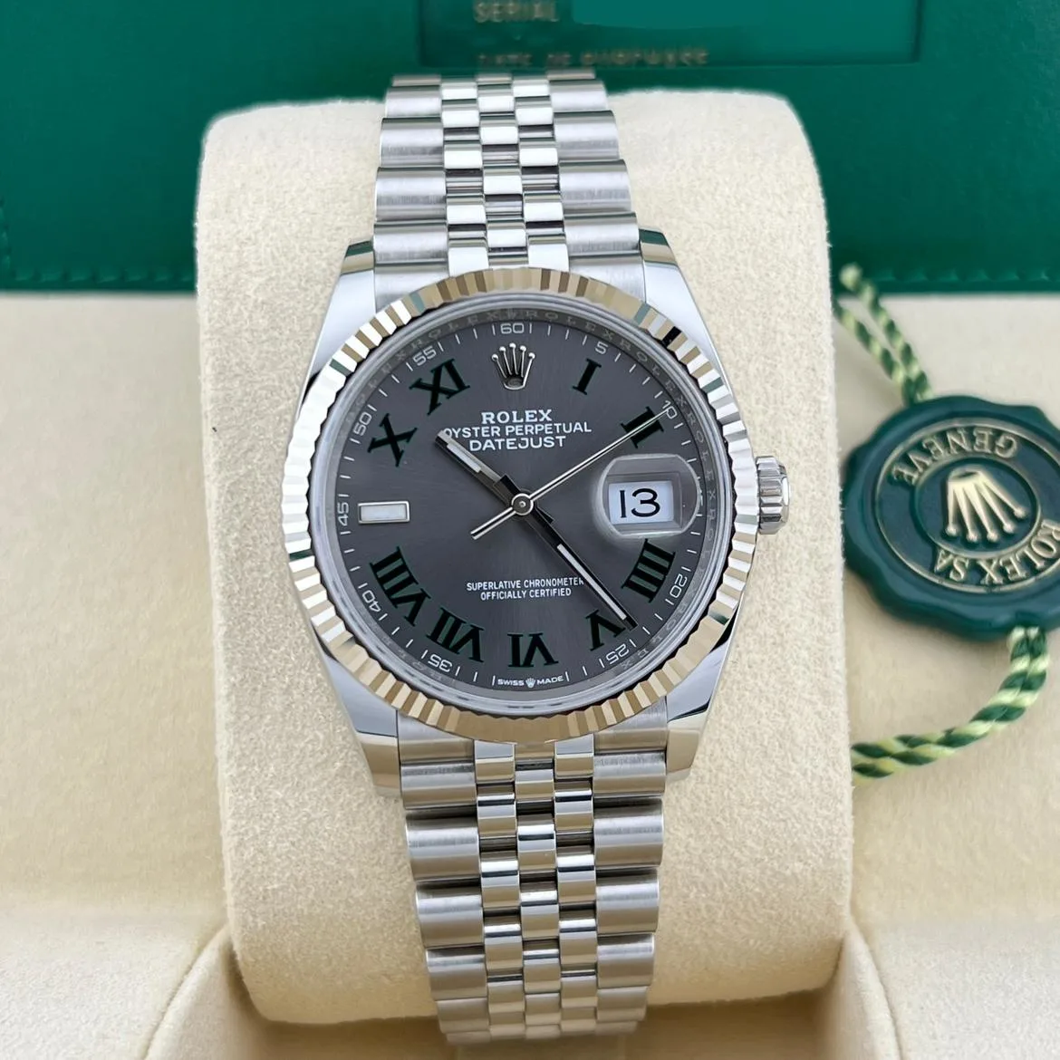 2024 Rolex Datejust 36 "Wimbledon" / Fluted / Jubilee