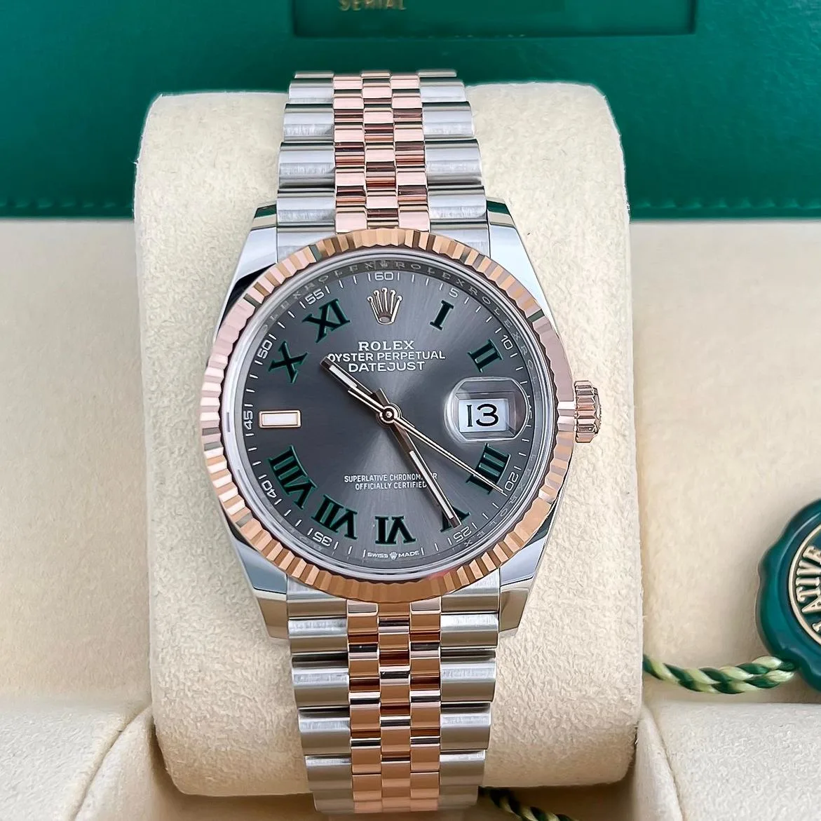 2023 Rolex Datejust 36 Two-Tone "Wimbledon" Fluted / Jubilee