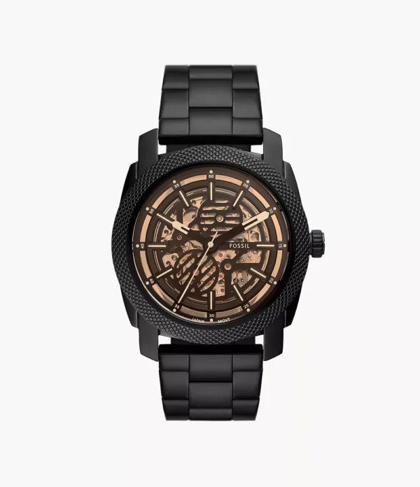 FOSSIL MACHINE AUTOMATIC BLACK STAINLESS STEEL
