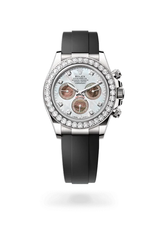 Rolex Cosmograph Daytona Oyster, 40 mm, white gold and diamonds