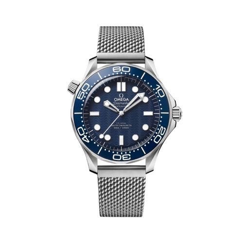 OMEGA SEAMASTER JAMES BOND 60th Anniversary 42mm Stainless Steel Blue Dot Dial Watch