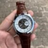 TISSOT 1853 AUTOMATIC PRIMIUM QUILTY BROWN-SILVER LEATHER WATCH
