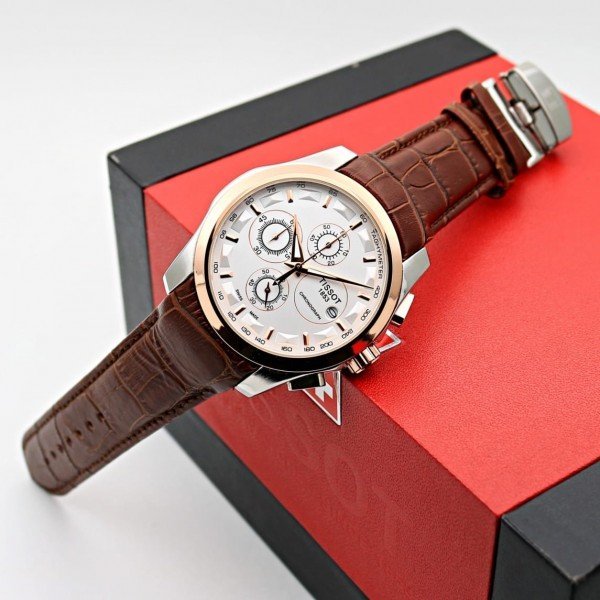 TISSOT 1853 PRIMIUM QUALITY BROWN-BROWN LEATHER WATCH'