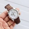 TISSOT 1853 PRIMIUM QUALITY BROWN-SILVER LEATHER WATCH'