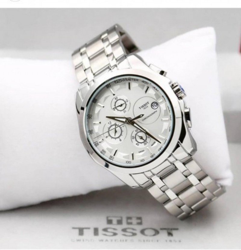 TISSOT 1853 PRIMIUM QUALITY FULL SILVER METAL WATCH'