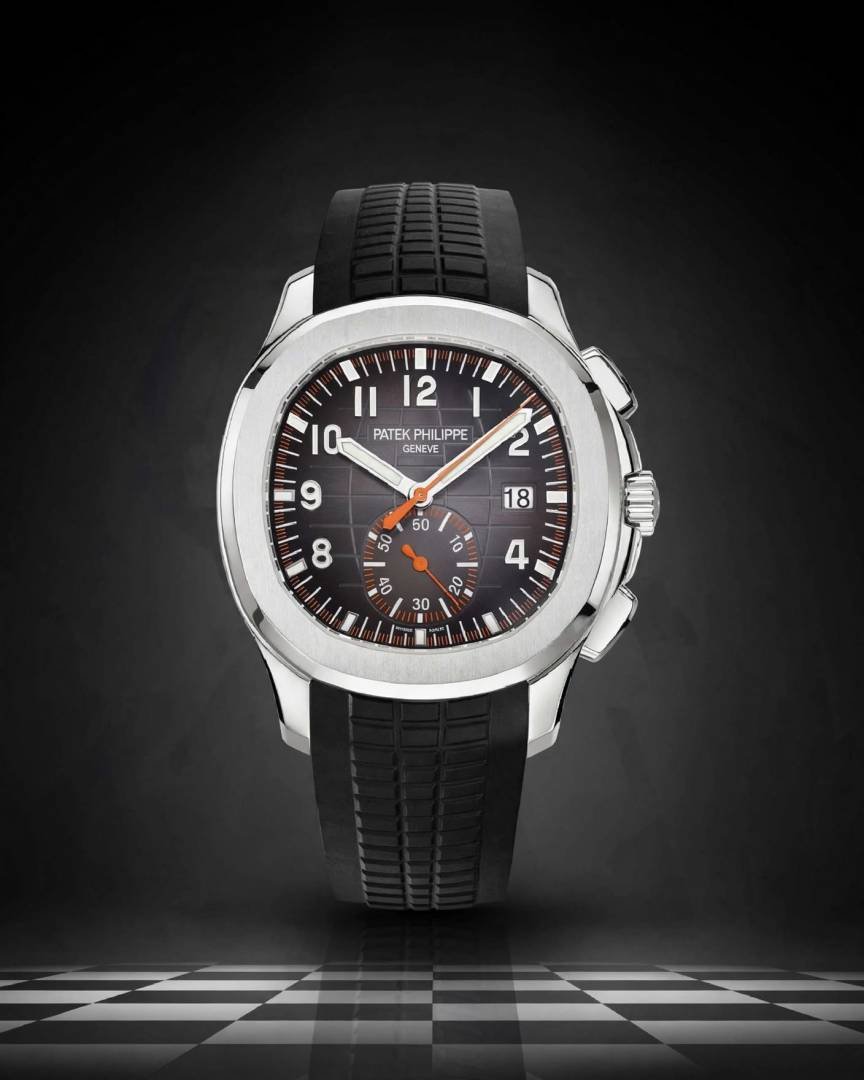 PATEK PHILIPPE AQUANAUT CHRONOGRAPH BLACK SILVER