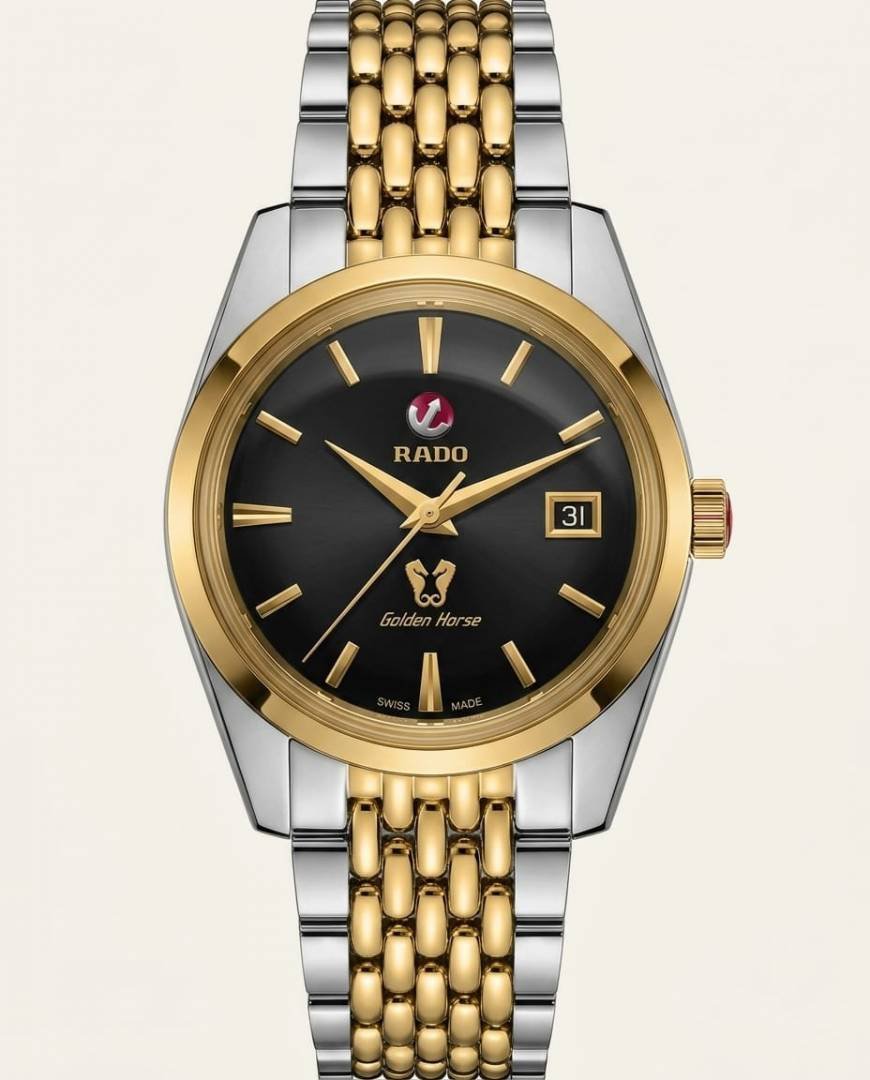 RADO GOLDEN HORSE EDITION DUAL TONE SILVER BLACK