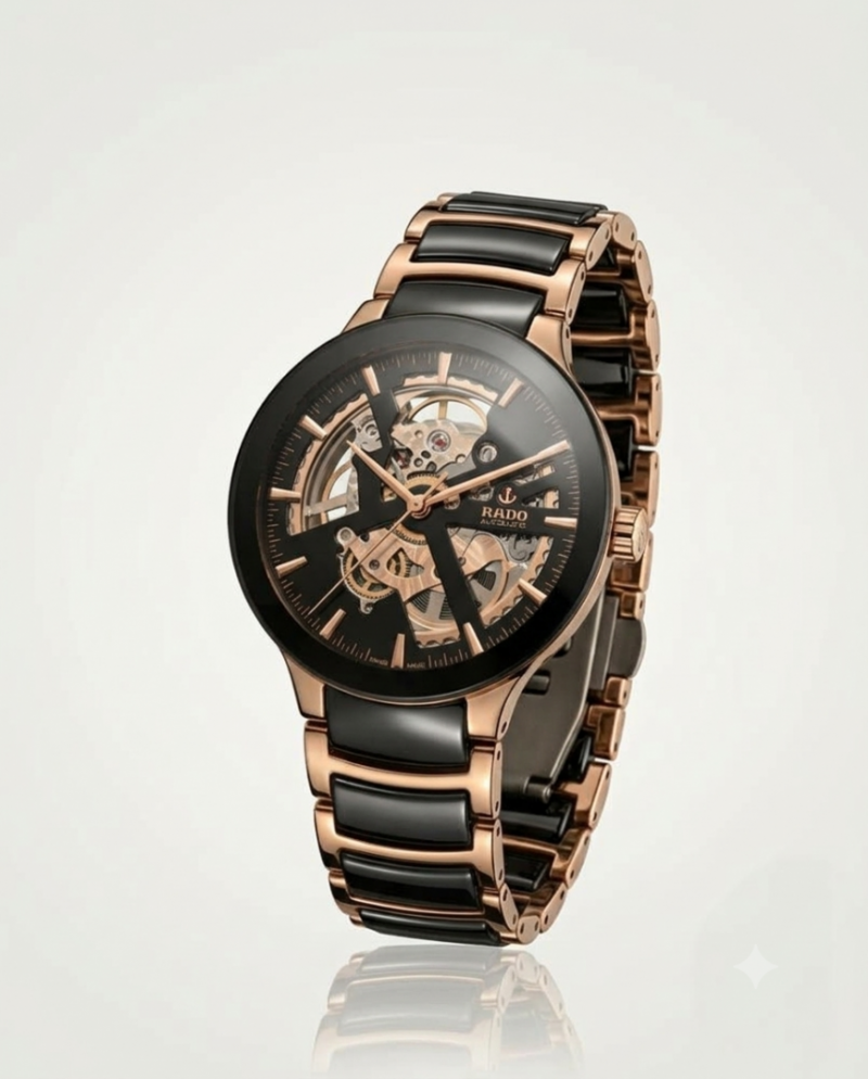 RADO CENTRIX AUTOMATIC BACK OPEN BLACK COPPER