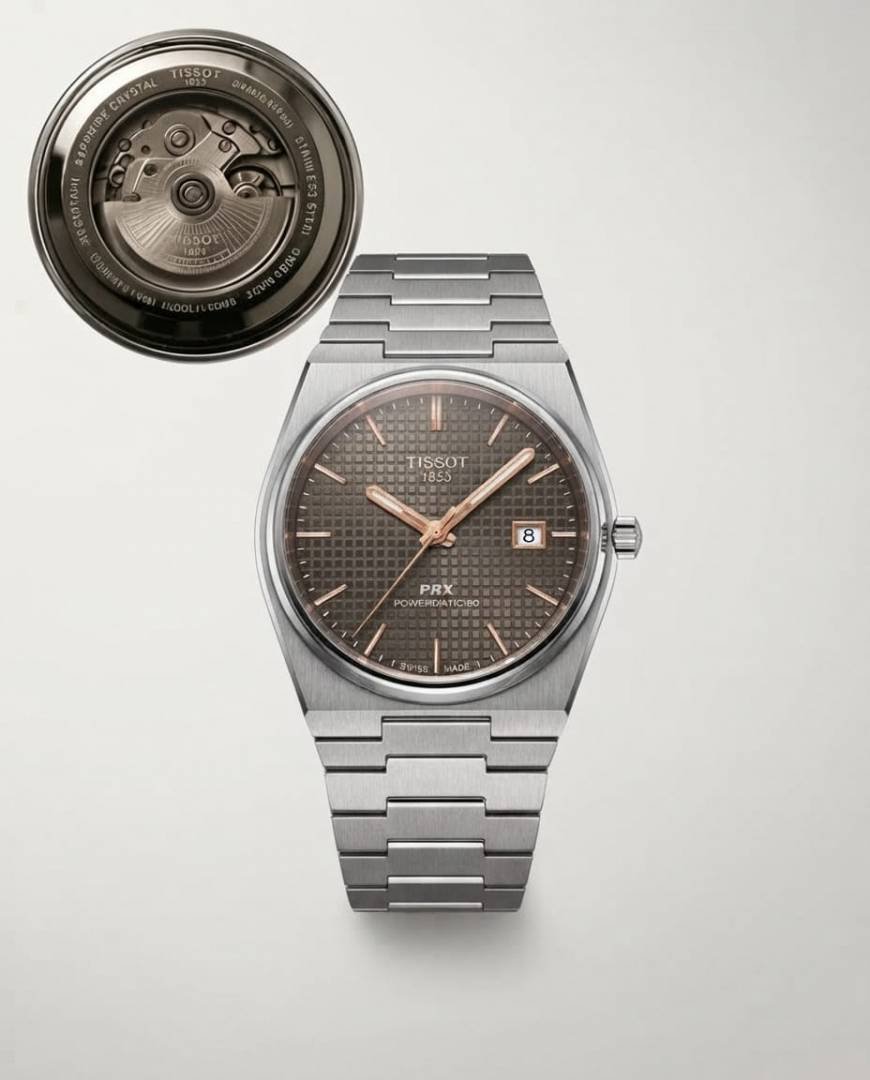 TISSOT PRX AUTOMATIC PREMIUM SILVER GREY